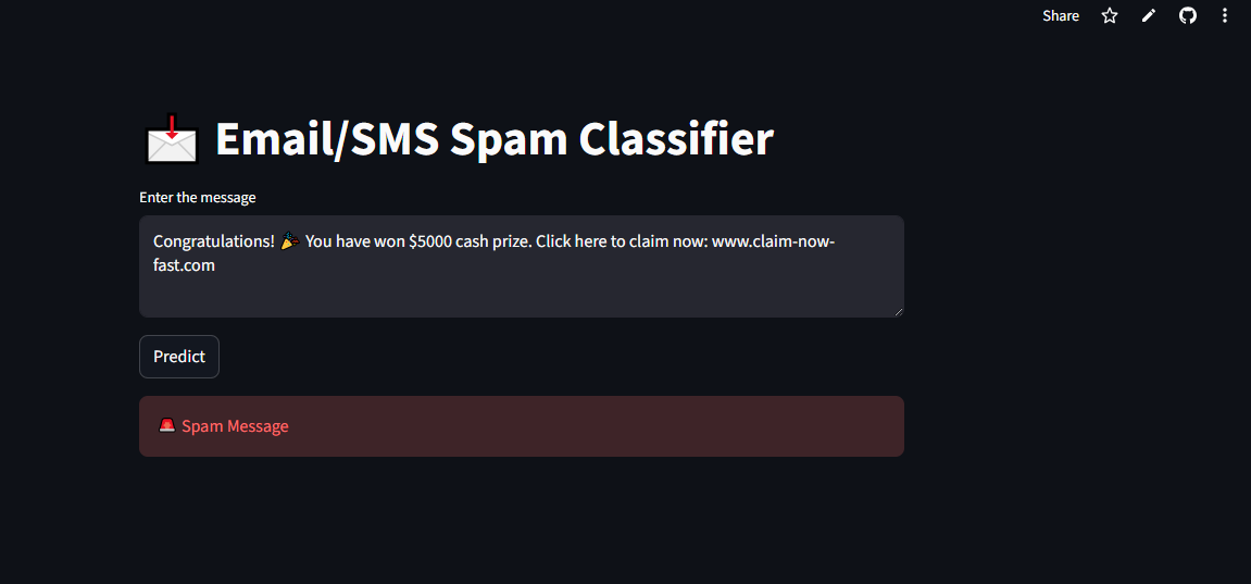 Email Spam Classifier